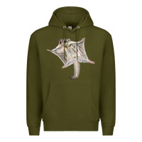 Army Green sugar glider Premium Hoodie - LillyAllenDesigns