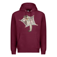Burgundy sugar glider Premium Hoodie - LillyAllenDesigns