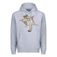 Heather Grey sugar glider Premium Hoodie - LillyAllenDesigns