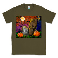 Army Green headstone and coffin tumbler Classic Tee - BundleAndBundleShop