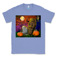 Colony Blue headstone and coffin tumbler Classic Tee - BundleAndBundleShop