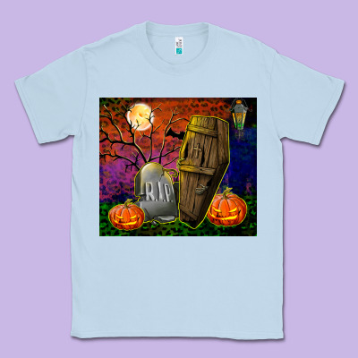 Headstone And Coffin Tumbler Classic Tee Designed By Bundleandbundleshop