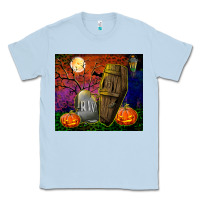 Dusty Blue headstone and coffin tumbler Classic Tee - BundleAndBundleShop