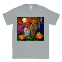 Heather Grey headstone and coffin tumbler Classic Tee - BundleAndBundleShop