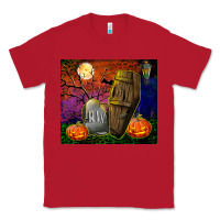 Red headstone and coffin tumbler Classic Tee - BundleAndBundleShop