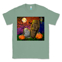 Sage headstone and coffin tumbler Classic Tee - BundleAndBundleShop