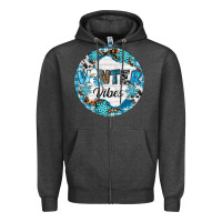 Charcoal Heather Winter vibes Zipper Hoodie - RanaPortraitStore