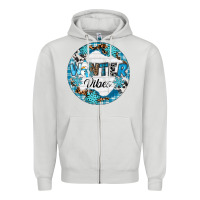 Dove Grey Winter vibes Zipper Hoodie - RanaPortraitStore