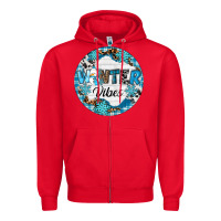 Red Winter vibes Zipper Hoodie - RanaPortraitStore