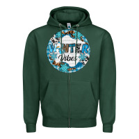 Sports Green Winter vibes Zipper Hoodie - RanaPortraitStore