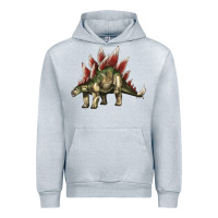 Heather Grey Stegosaurus Urban Hoodie - LillyAllenDesigns