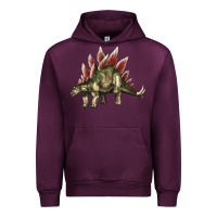 Mauve Wine Stegosaurus Urban Hoodie - LillyAllenDesigns