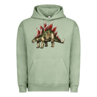 Pigment Oil Green Stegosaurus Urban Hoodie - LillyAllenDesigns