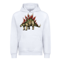 White Stegosaurus Urban Hoodie - LillyAllenDesigns