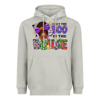 Moon Dust I Put The Boo In The Boujie Messy Bun Heavyweight Hoodie - texasbilliewilder