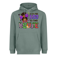Sage I Put The Boo In The Boujie Messy Bun Heavyweight Hoodie - texasbilliewilder