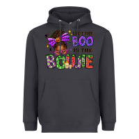 Smoke I Put The Boo In The Boujie Messy Bun Heavyweight Hoodie - texasbilliewilder
