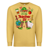 Antique Gold im the teacher elf Premium Sweatshirt - FaDigitalArtStudio