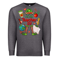 Charcoal Heather im the teacher elf Premium Sweatshirt - FaDigitalArtStudio
