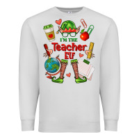 Dove Grey im the teacher elf Premium Sweatshirt - FaDigitalArtStudio
