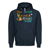Navy fires friends drinks camping crew Zipper Hoodie - texasbilliewilder