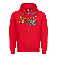 Red fires friends drinks camping crew Zipper Hoodie - texasbilliewilder