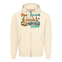 Sandshell fires friends drinks camping crew Zipper Hoodie - texasbilliewilder