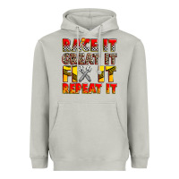 Moon Dust race it great it fix it repeat it Heavyweight Hoodie - Zillion Design Studio