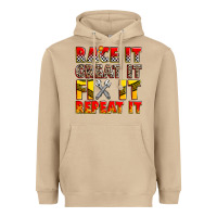 Mushroom race it great it fix it repeat it Heavyweight Hoodie - Zillion Design Studio