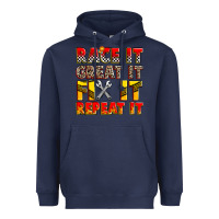 Navy race it great it fix it repeat it Heavyweight Hoodie - Zillion Design Studio