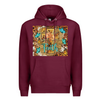 Burgundy faith cross Premium Hoodie - BarkalooDesign