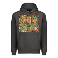 Charcoal Heather faith cross Premium Hoodie - BarkalooDesign