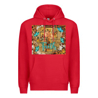 Red faith cross Premium Hoodie - BarkalooDesign