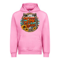 Fuchsia Pink stay wild horseshoe Urban Hoodie - Jasminsmagicworld