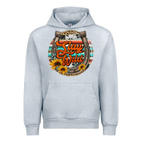 Heather Grey stay wild horseshoe Urban Hoodie - Jasminsmagicworld