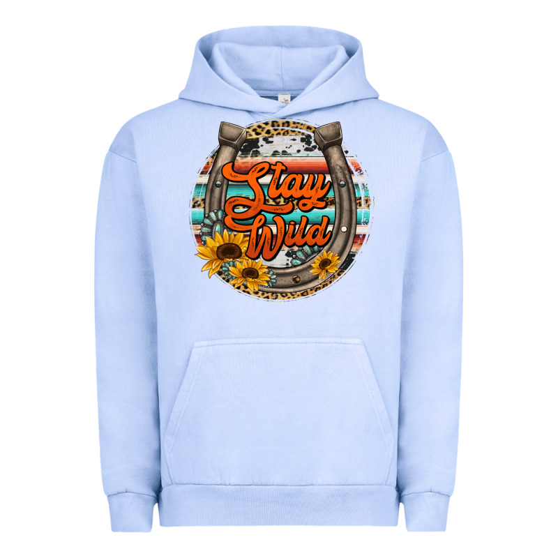 Stay Wild Horseshoe Urban Hoodie by Jasminsmagicworld | Teevron