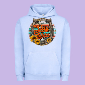 Stay Wild Horseshoe Urban Hoodie Designed By Jasminsmagicworld