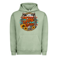 Pigment Oil Green stay wild horseshoe Urban Hoodie - Jasminsmagicworld