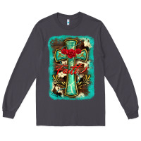 Smoke cross faith background Long Sleeve Tee - BarkalooDesign