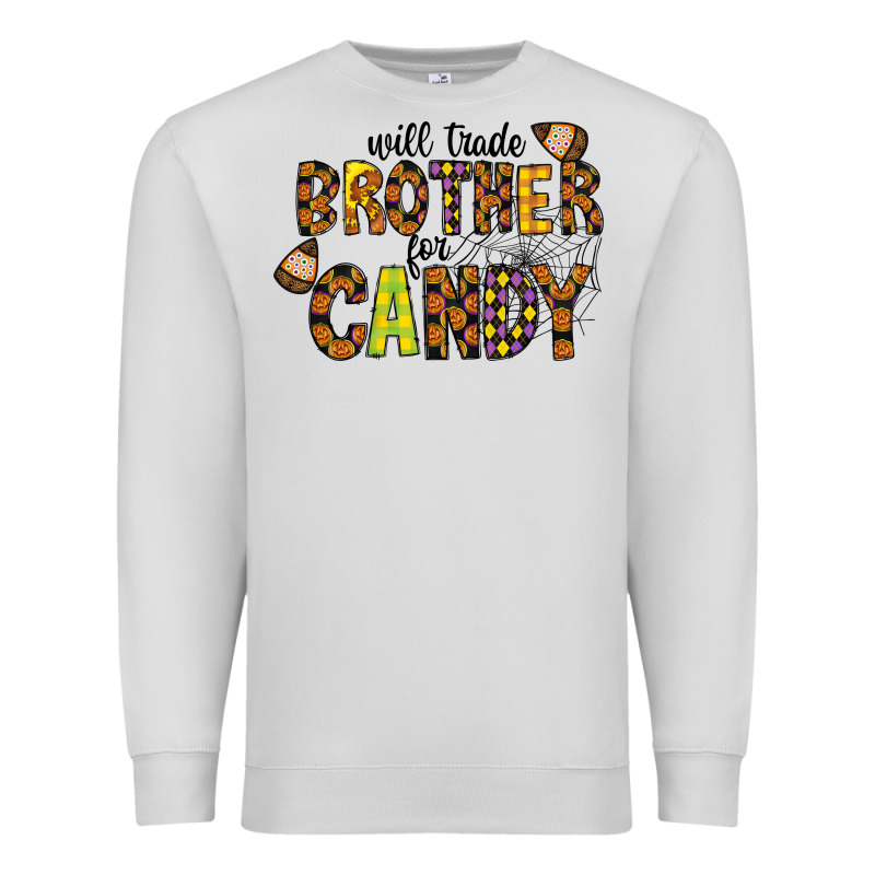 Will Trade Brother For Candy Premium Sweatshirt by CowhideDigitalArt | Teevron