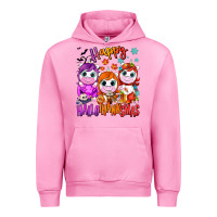 Fuchsia Pink Happy Hallothanksmas unicorns Urban Hoodie - NancyCooperArtShop