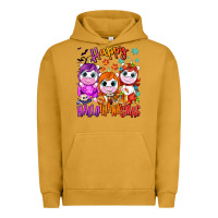 Pigment Peanut Butter Happy Hallothanksmas unicorns Urban Hoodie - NancyCooperArtShop