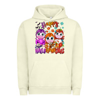 Pigment Pistachio Happy Hallothanksmas unicorns Urban Hoodie - NancyCooperArtShop