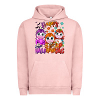 Pigment Salmon Happy Hallothanksmas unicorns Urban Hoodie - NancyCooperArtShop