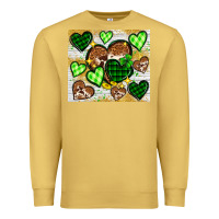 Antique Gold St. Patrick's Day hearts tumbler Premium Sweatshirt - Neo Western