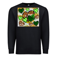 Black St. Patrick's Day hearts tumbler Premium Sweatshirt - Neo Western