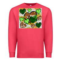 Cardinal St. Patrick's Day hearts tumbler Premium Sweatshirt - Neo Western