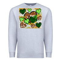 Heather Grey St. Patrick's Day hearts tumbler Premium Sweatshirt - Neo Western