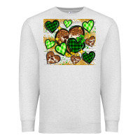 Oatmeal Heather St. Patrick's Day hearts tumbler Premium Sweatshirt - Neo Western