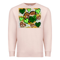 Pale Pink St. Patrick's Day hearts tumbler Premium Sweatshirt - Neo Western